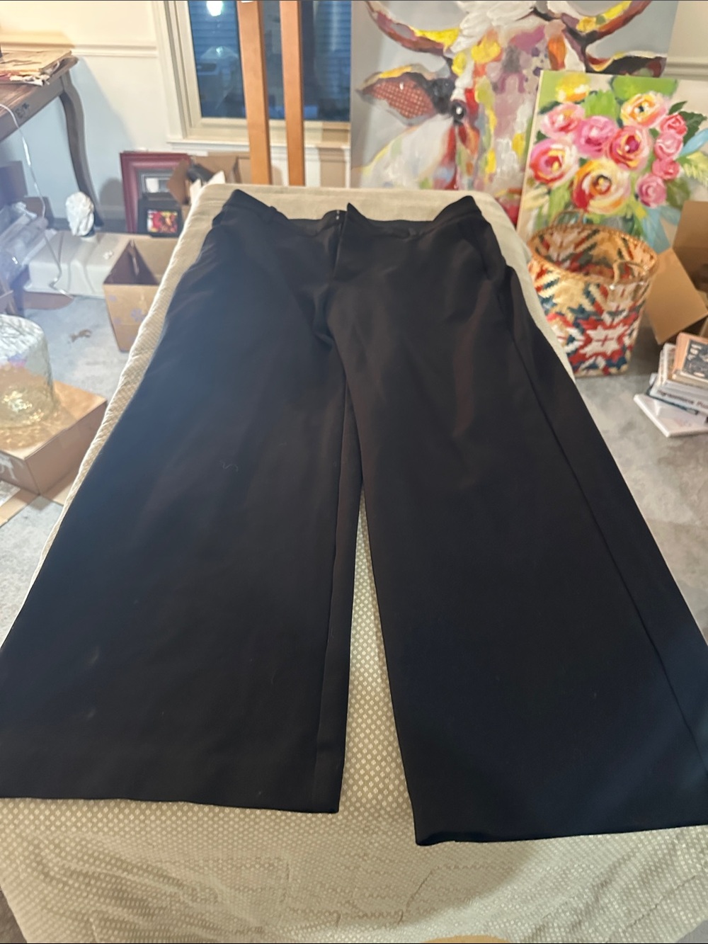 GAP Black Wide-Leg Pants